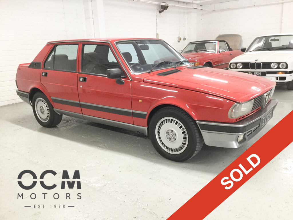1985 Alfa Romeo Giulietta 2.0 RHD
